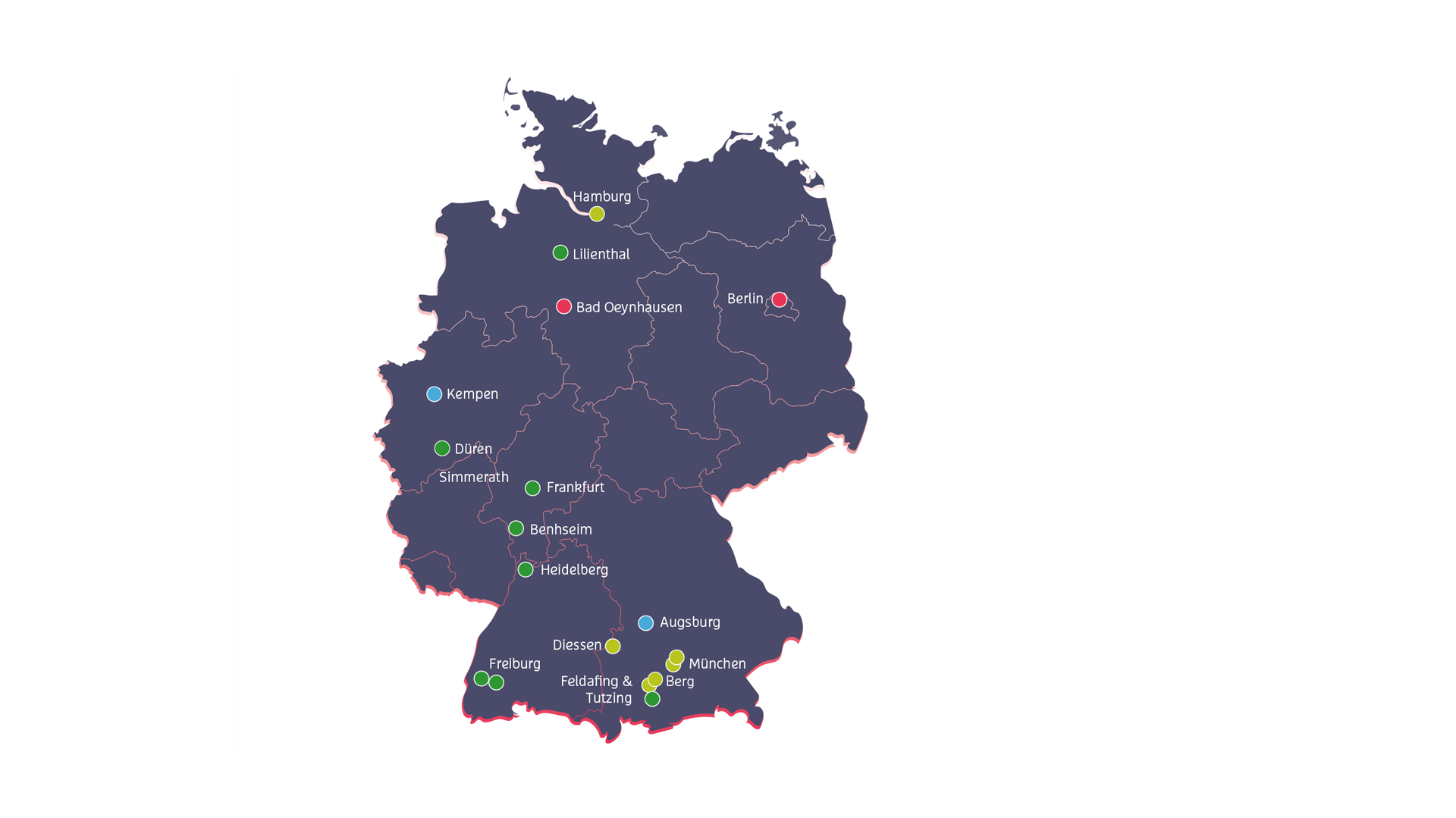 Standortkarte Pflegeausbildung