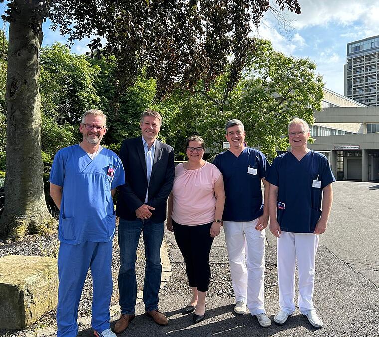 Referenten von links nach rechts: Dr. Welty, Prof. Bönner, Dr. Dorf, PD Dr. Dienstknecht, Prof. Schröder